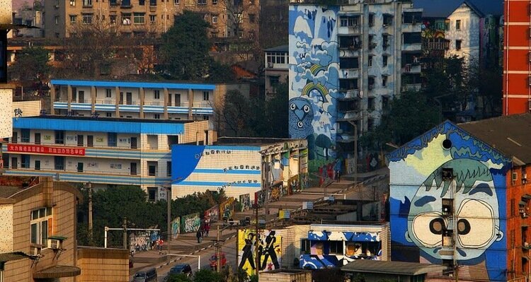 Graffiti di Huangjueping