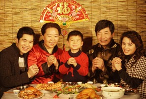 Китайский ужин в канун Нового года в