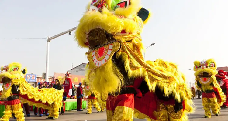 Chinese New Year lion dance