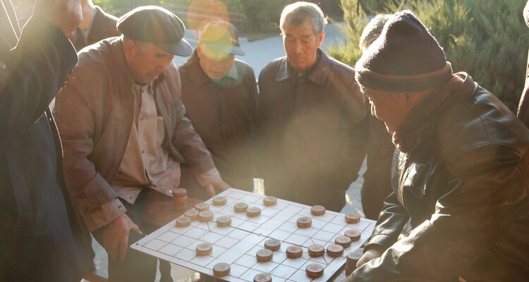 senior people in Temple of Heaven