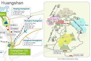 guide map for huangshan