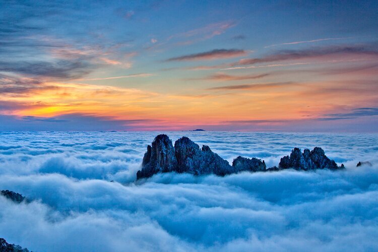 Зима в Хуаншане