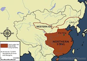 Northern Song Dynasty Map - Ancient China Maps - China Highlights