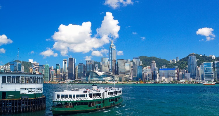 Victoria Harbor in Hong Kong