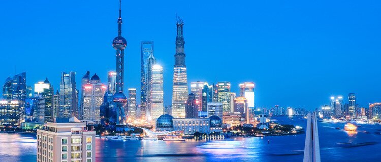 El Bund de Shanghái, vista nocturna de Shanghái