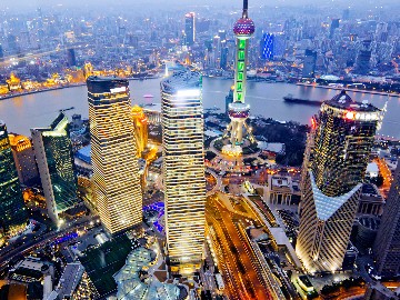 Vue panoramique sur Shanghaï depuis une de ses tours