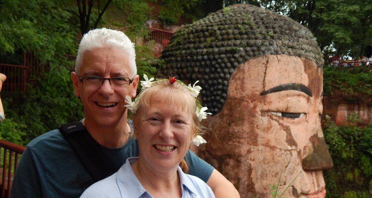the Giant Buddha in Leshan