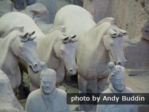 terracotta warriors and horses in vault two