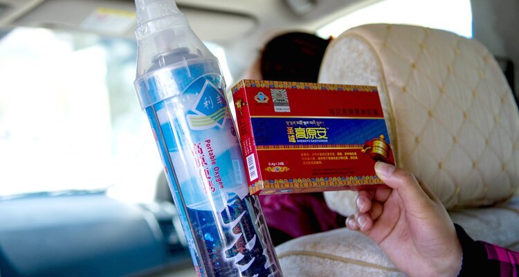 oxygen bottles and medicine