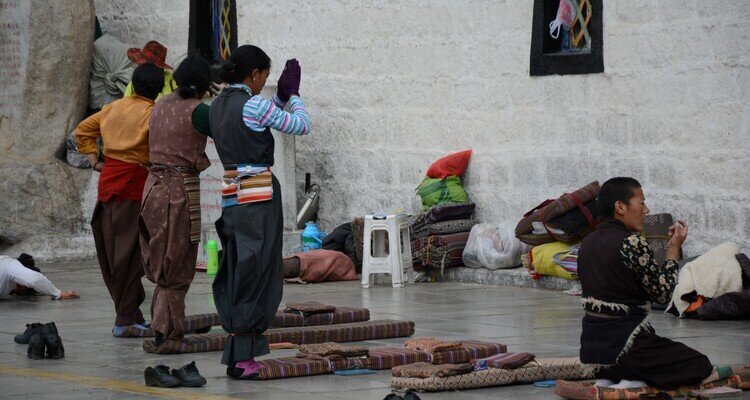 Devout Tibetans