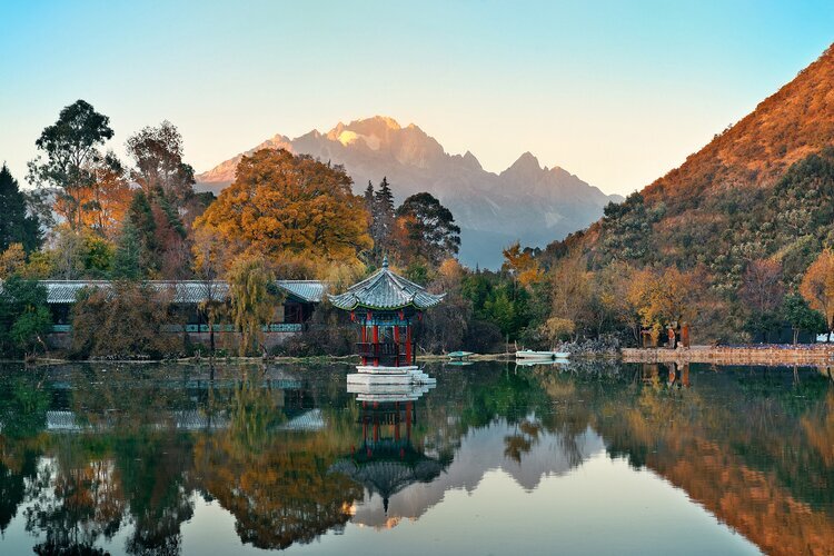 Gabbiani al Lago Dianchi di Kunming durante l’inverno