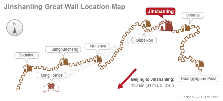 jinshanling location map