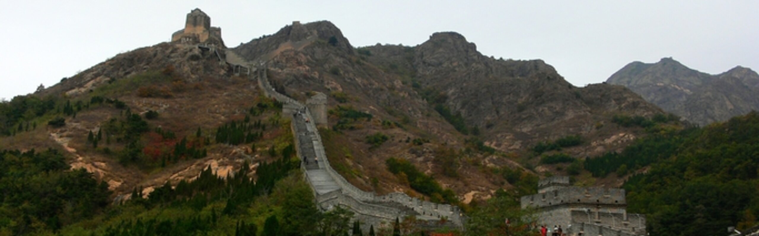 The Great Wall at Jiaoshan (Horn Peak) - the East End of the Wall