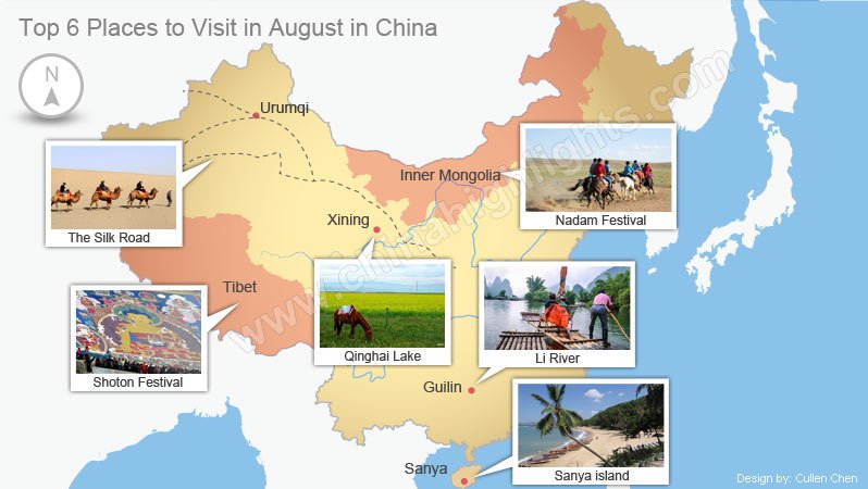 Top Places to Travel in August in China — Where to Go