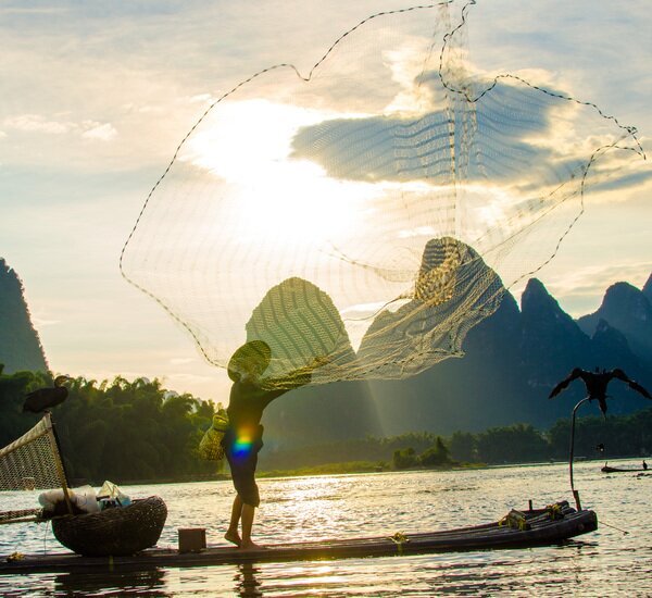 sunrise of Li River