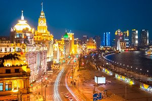 The night view of the Bund