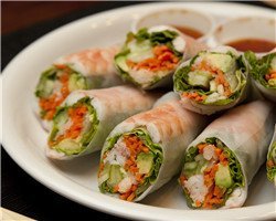 Chinese dishes, popular Chinese food, spring rolls