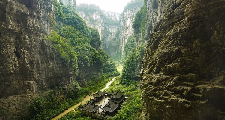 Three Natural Bridges, still green