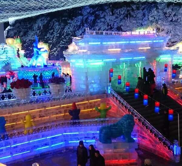 Longqing Gorge Ice and Snow Festival in Beijing