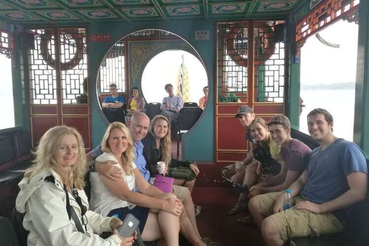 Our guests took a boat trip on Kunming Lake