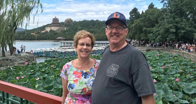 Nuestros clientes pudieron contemplar los lotos en el Palacio de Verano durante el verano.