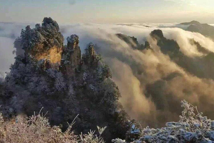 Чжанцзяцзе зимой