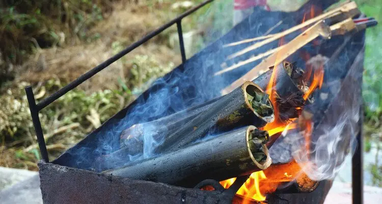 bamboo-tube rice