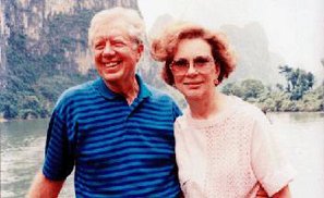 El Presidente Jimmy Carter y su esposa visitaron Guilin