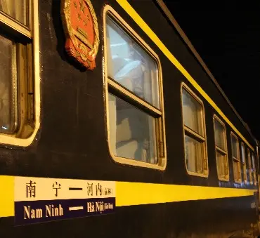 Boarding a Chinese train