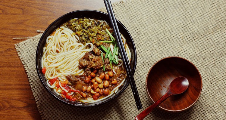 chinese breakfast: Rice Noodles