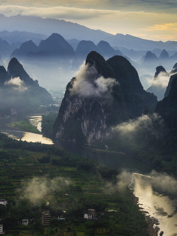 los paisajes kársticos de Guilin