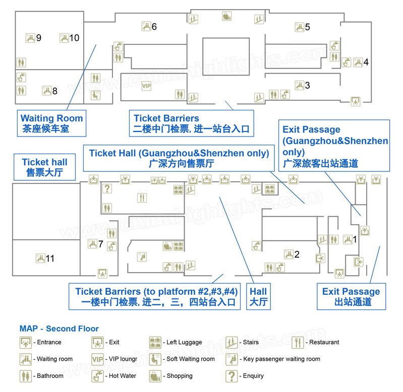 guangzhou train station map