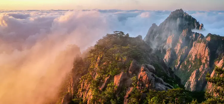 The cloud sea of Yellow Mountain