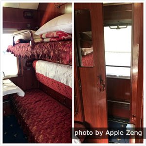 Soft sleeper on train K3