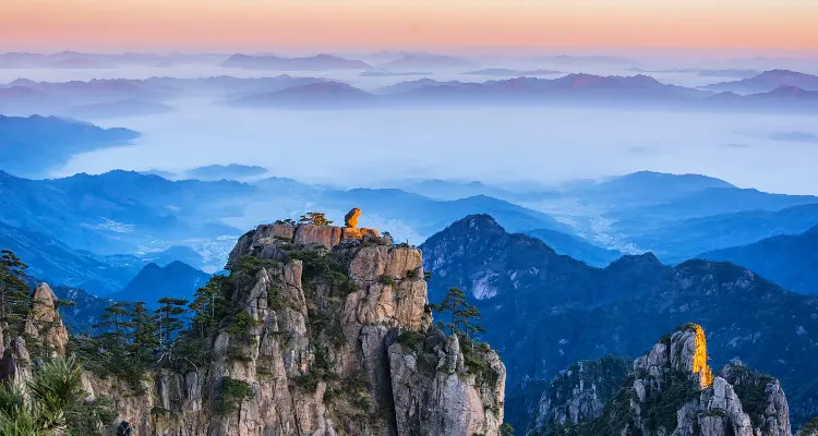 The Sunrise at the Yellow Mountains