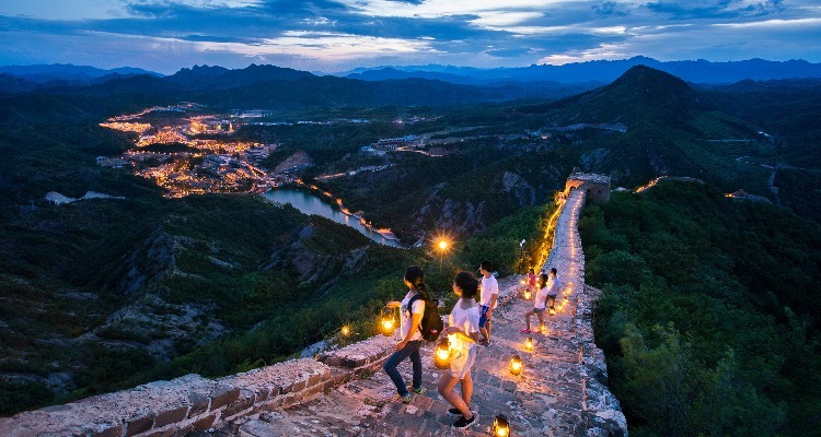 Simatai Great Wall at Night