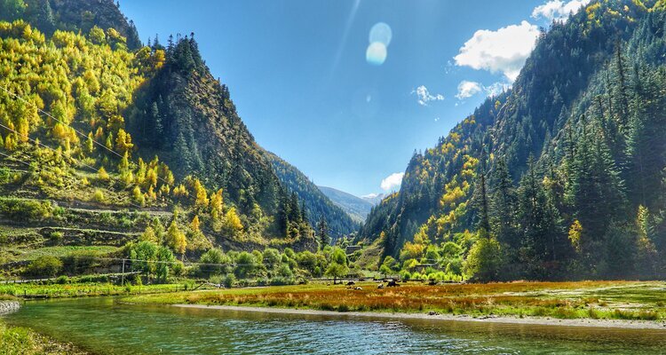 Siguniangshan in autumn