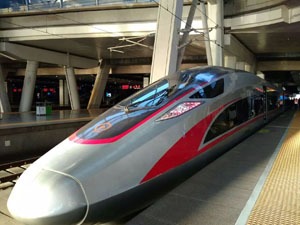 bullet train at Shenzhen North