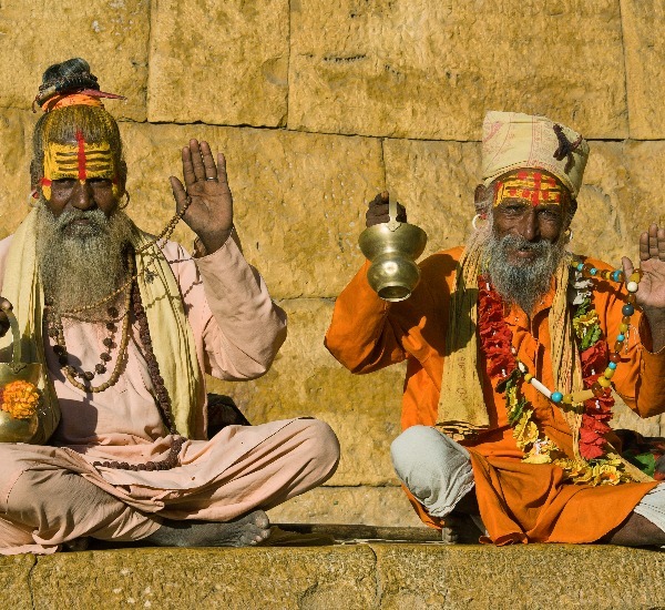 two nepalese priests