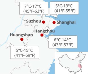 China Weather In March, Average Temperature In Major Chinese Cities