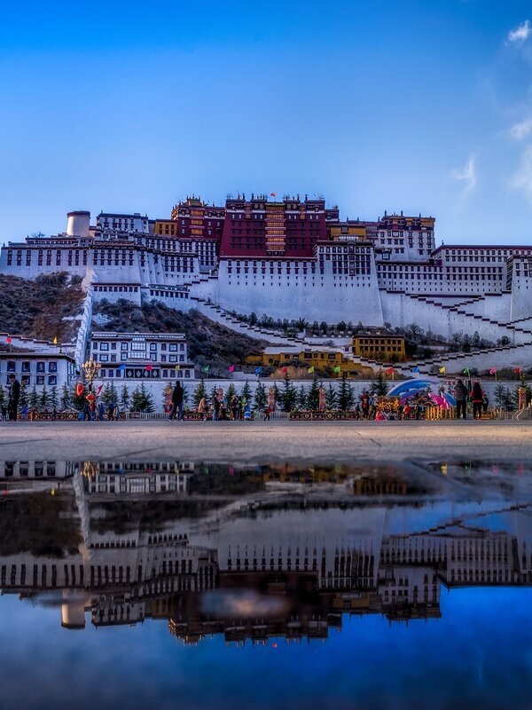 夕暮れのポタラ宮