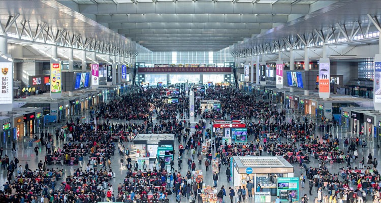 chinese new year travel rush