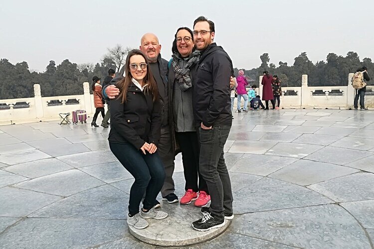 Our guests stood on the Heavenly Heart Stone