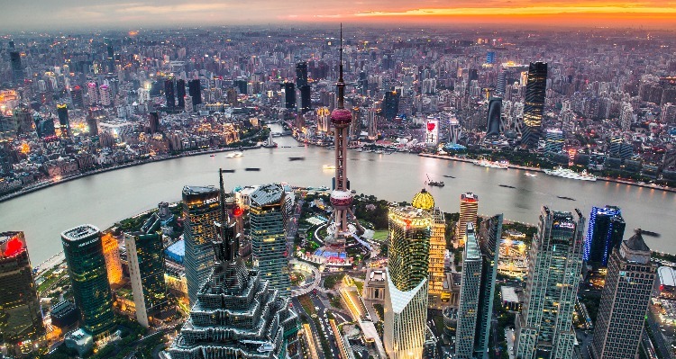 the city view of Shanghai