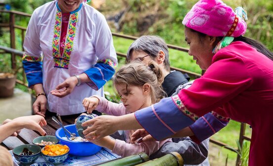 Rencontre avec des minorités locales à Longsheng