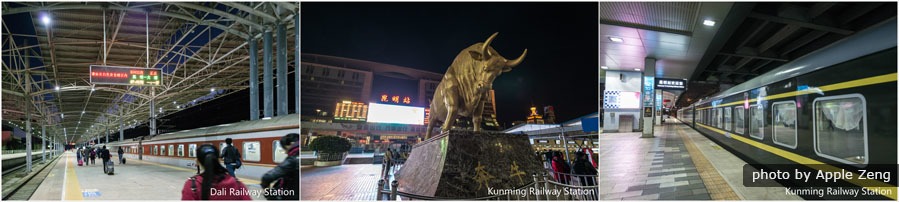 Dali Station and Kunming Station, Kunming - Dali high-speed trains