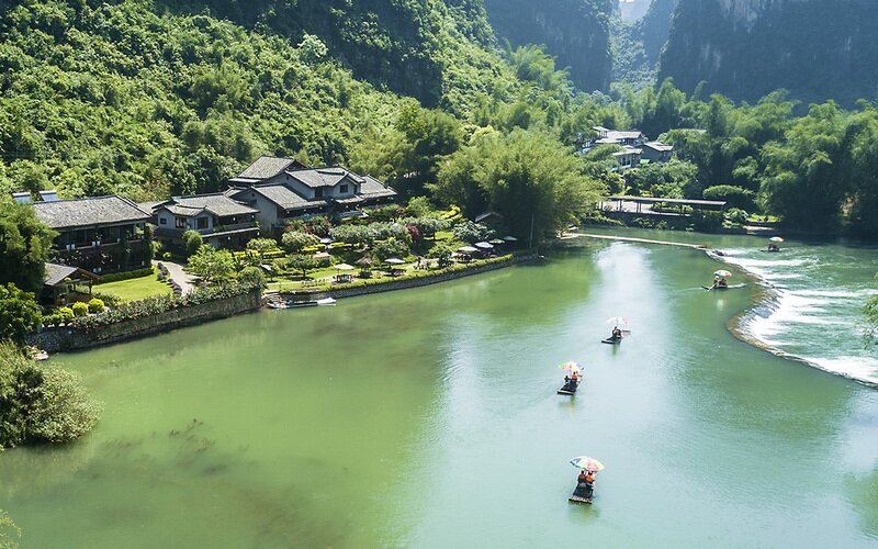 Take a Bamboo Raft on the Yulong River