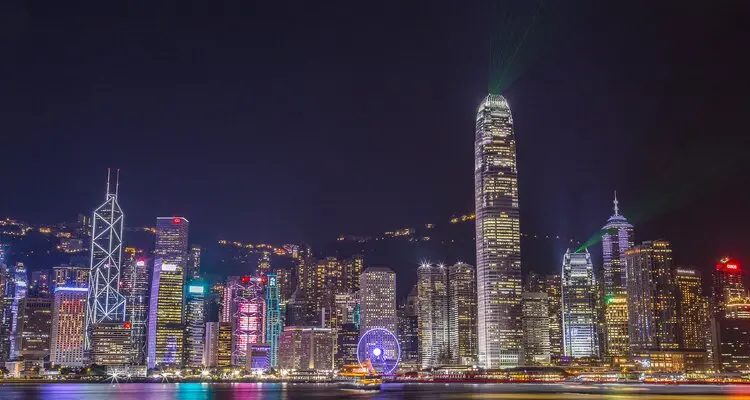 The Night View of Hong Kong