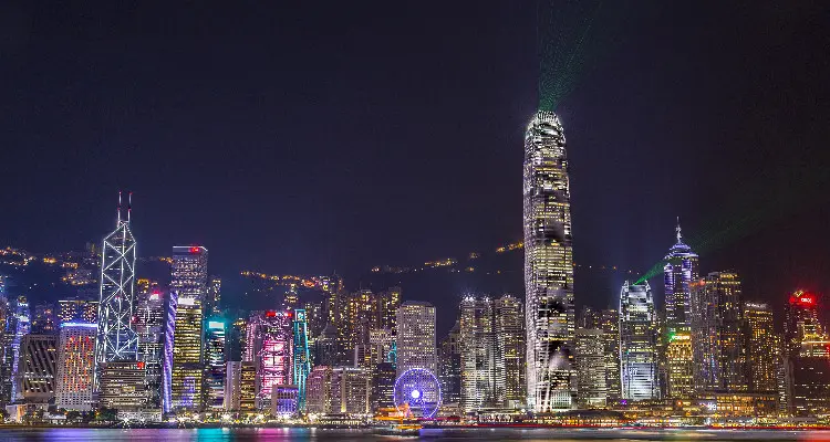 The Night View of Hong Kong