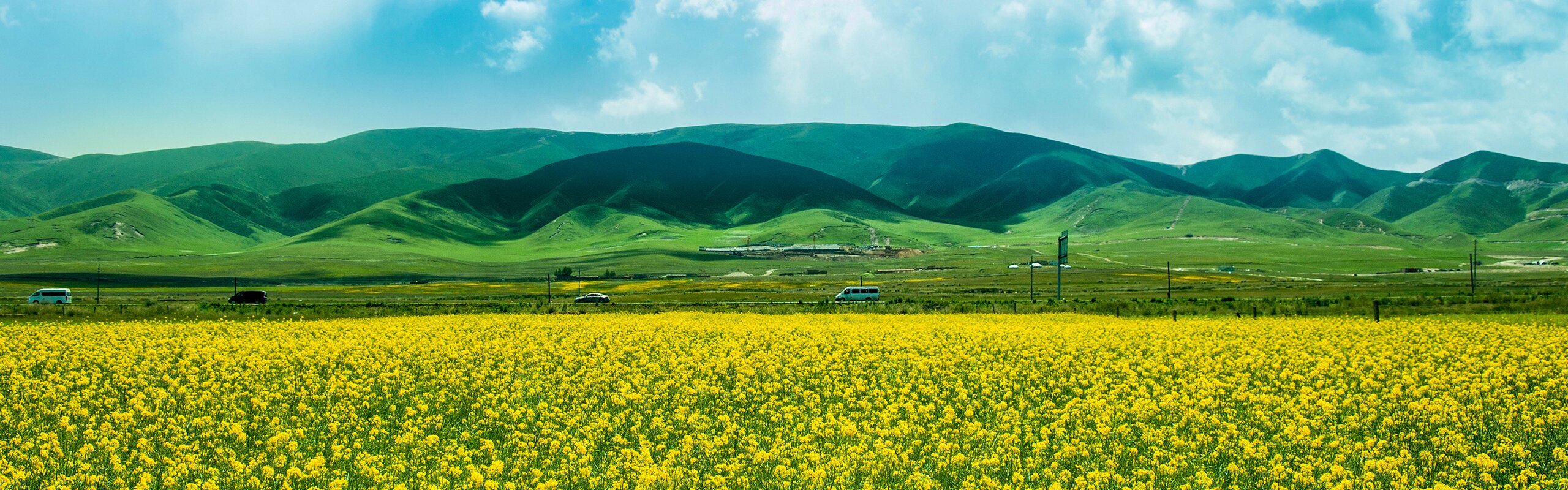 Biking around Qinghai Lake